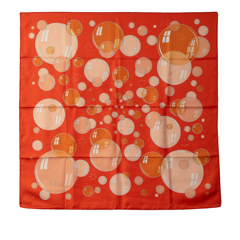 Hermes Carre 90 Bubbles Scarf Cotton Scarf in Excellent condition