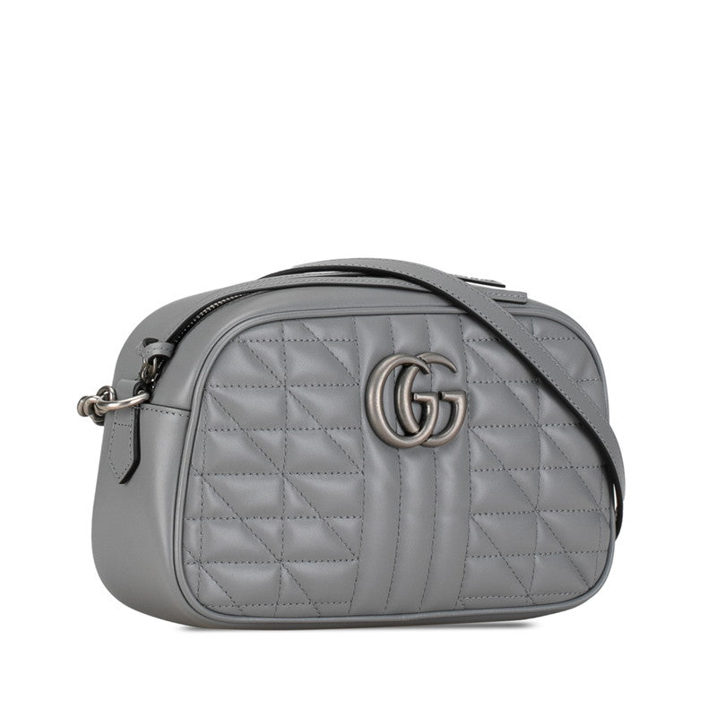 Gucci GG Marmont Quilted Leather Crossbody Bag Leather Crossbody Bag 447632 in Excellent condition