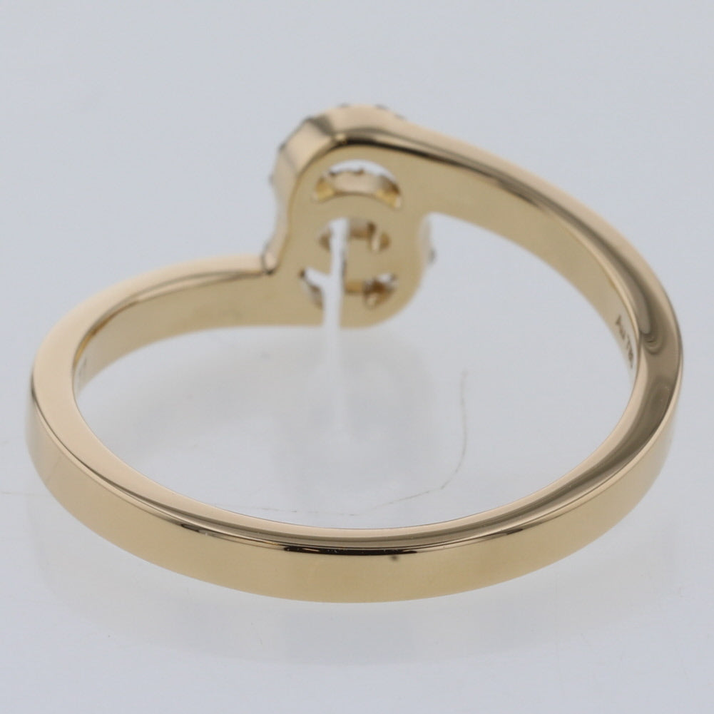 Gucci 18k GG Running Diamond Ring Metal Ring 457127 J8540 8000 in Very Good Condition