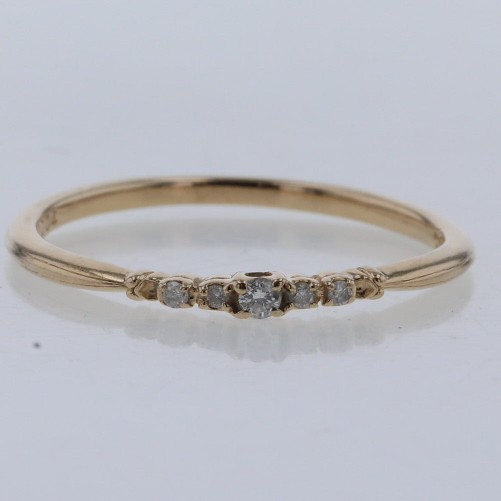 10k Gold 5P Diamond Ring