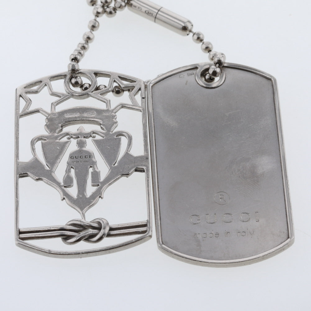 Crest Plate Pendant Necklace