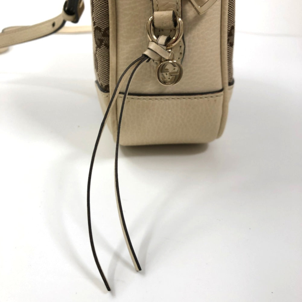 Gucci GG Canvas Bree Messenger Bag Canvas Crossbody Bag 449413