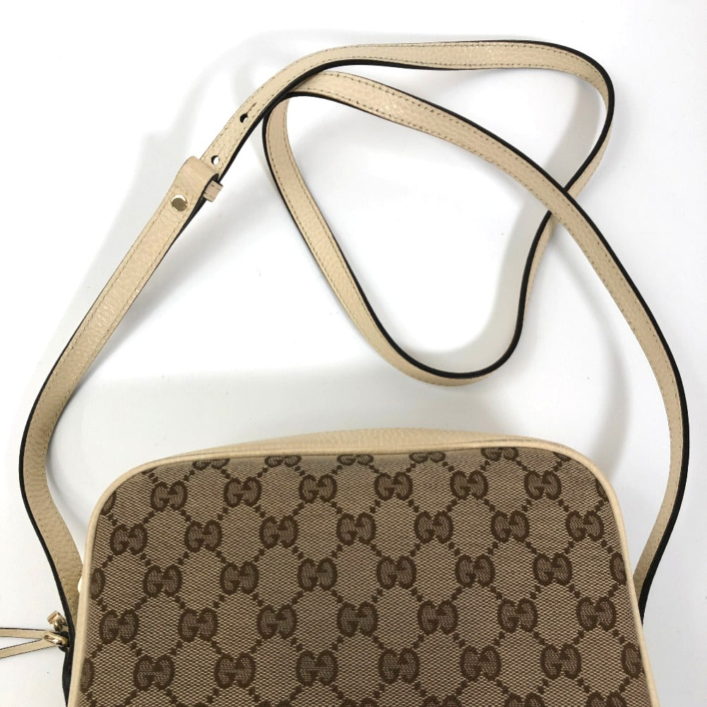 Gucci GG Canvas Bree Messenger Bag Canvas Crossbody Bag 449413