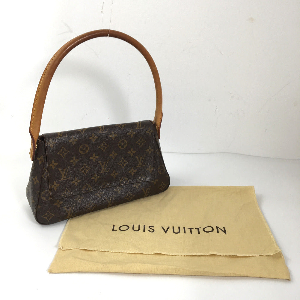LOUIS VUITTON Shoulder Bag M51147 Brown Monogram Mini looping from
