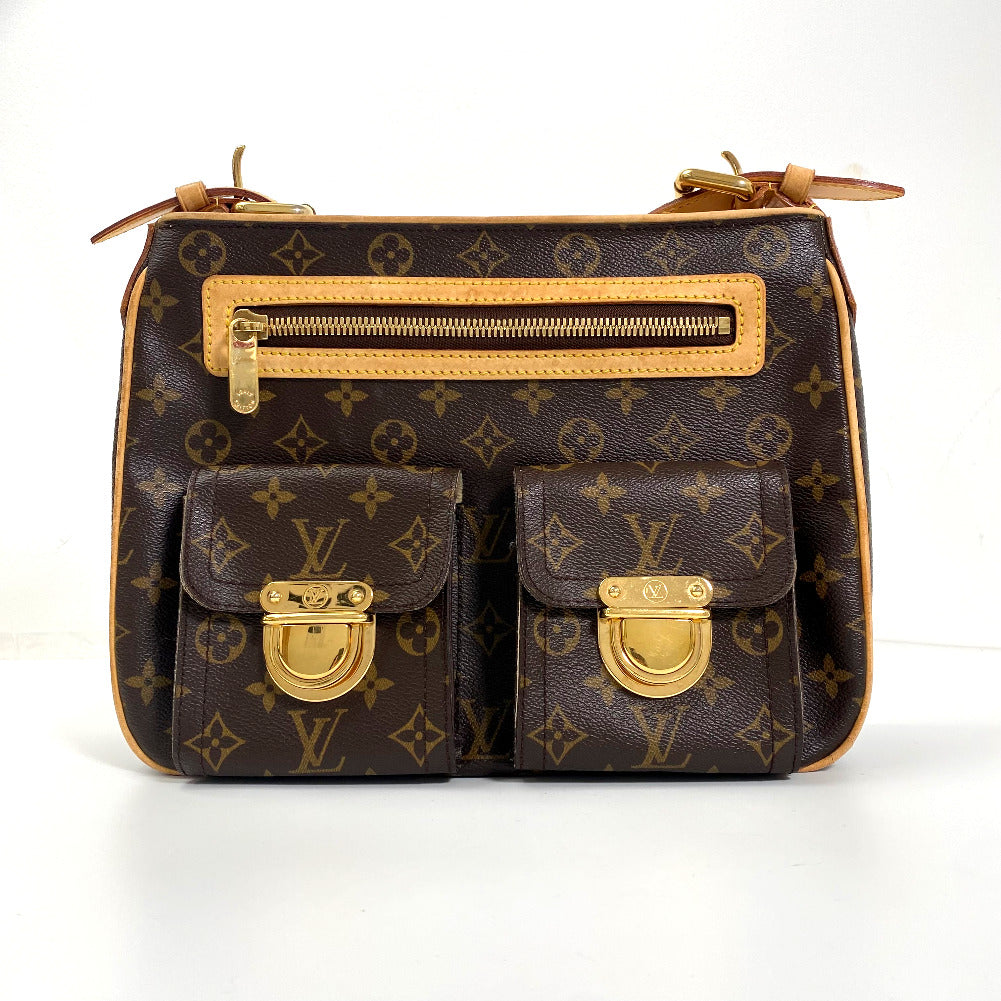 Louis Vuitton Monogram Hudson GM Canvas Crossbody Bag M40045