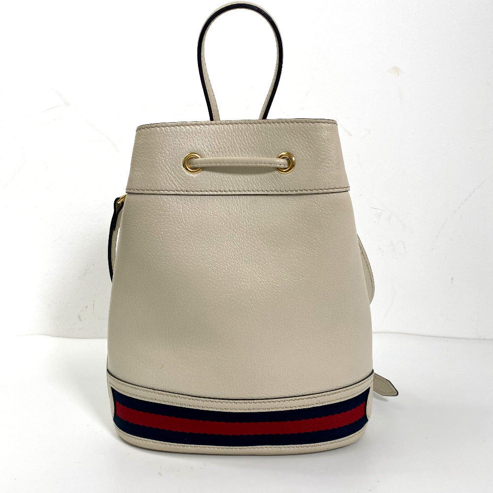 Small Ophidia Leather Bucket Bag 610846