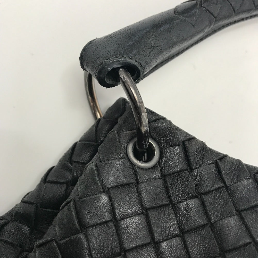 Intrecciato Leather Bucket Shoulder Bag 255690