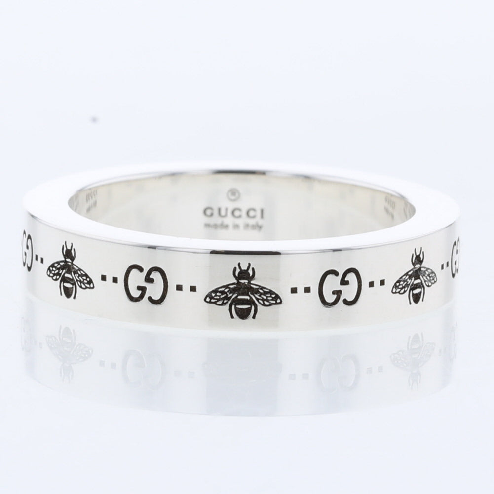 Silver GG & Bee Ring