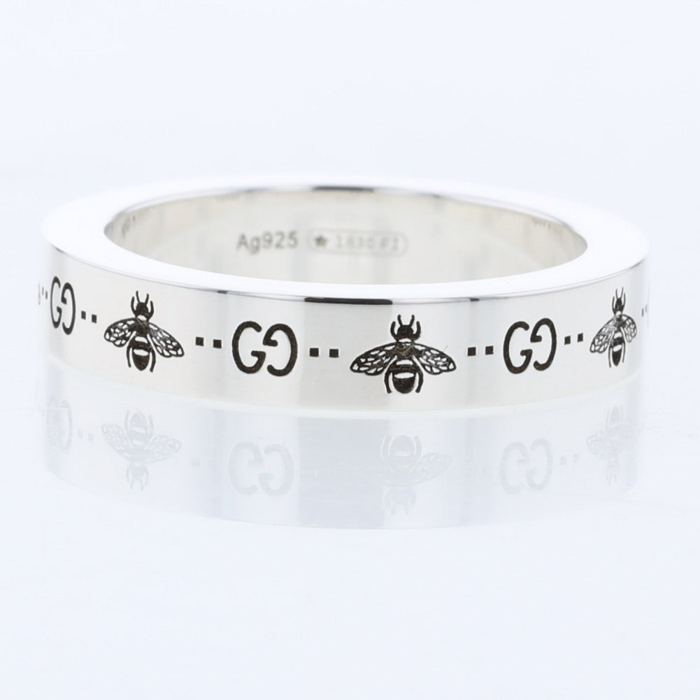 Silver GG & Bee Ring