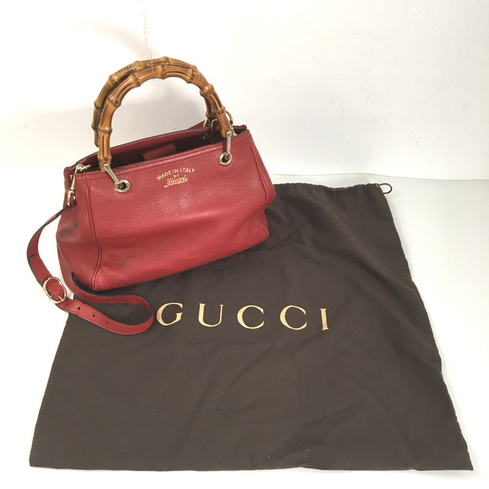 Gucci Bamboo Shopper Tote Bag Leather Tote Bag 336032 in Very Good Condition