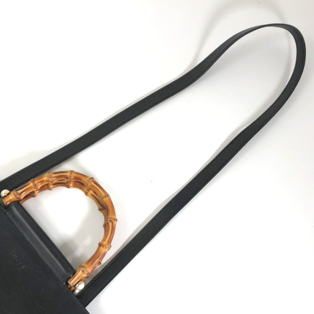 Small Leather Nymphea Bamboo Handbag 453767