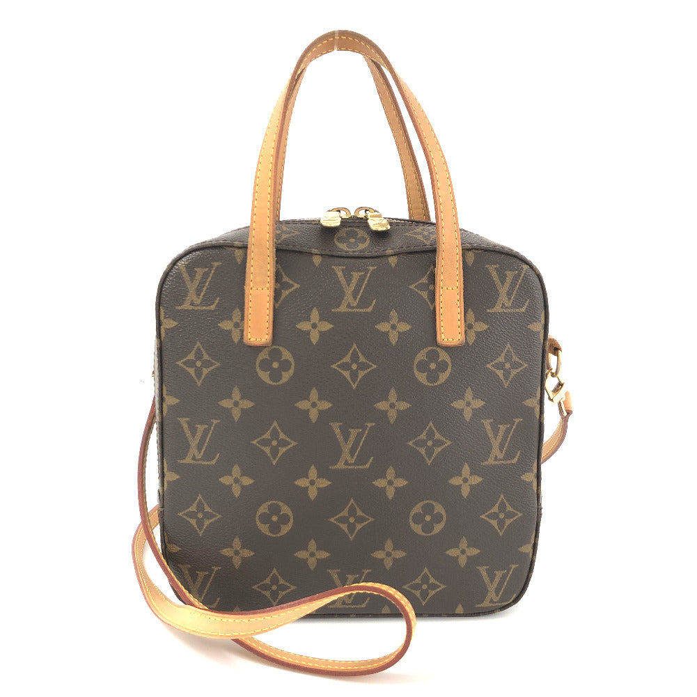 Louis Vuitton Monogram Spontini Handbag M47500 Brown PVC Leather