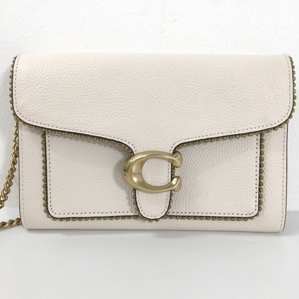 Leather Tabby Chain Clutch 7110