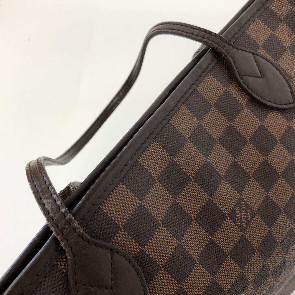 Louis Vuitton Damier Ebene Neverfull MM Canvas Tote Bag N51105 in Very Good Condition