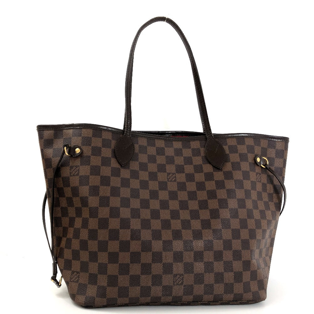 Louis Vuitton Damier Ebene Neverfull MM Canvas Tote Bag N51105 in Very Good Condition