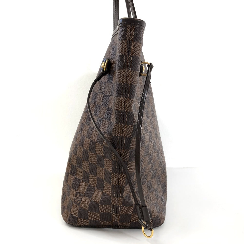 Louis Vuitton Damier Ebene Neverfull MM Canvas Tote Bag N51105 in Very Good Condition