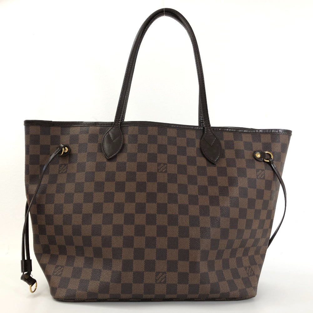 Louis Vuitton Damier Ebene Neverfull MM Canvas Tote Bag N51105 in Very Good Condition