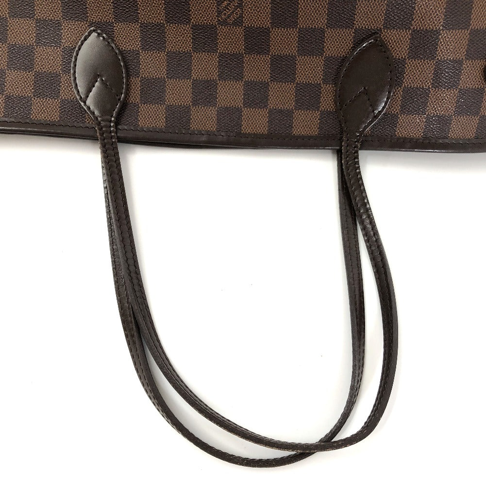 Louis Vuitton Damier Ebene Neverfull MM Canvas Tote Bag N51105 in Very Good Condition