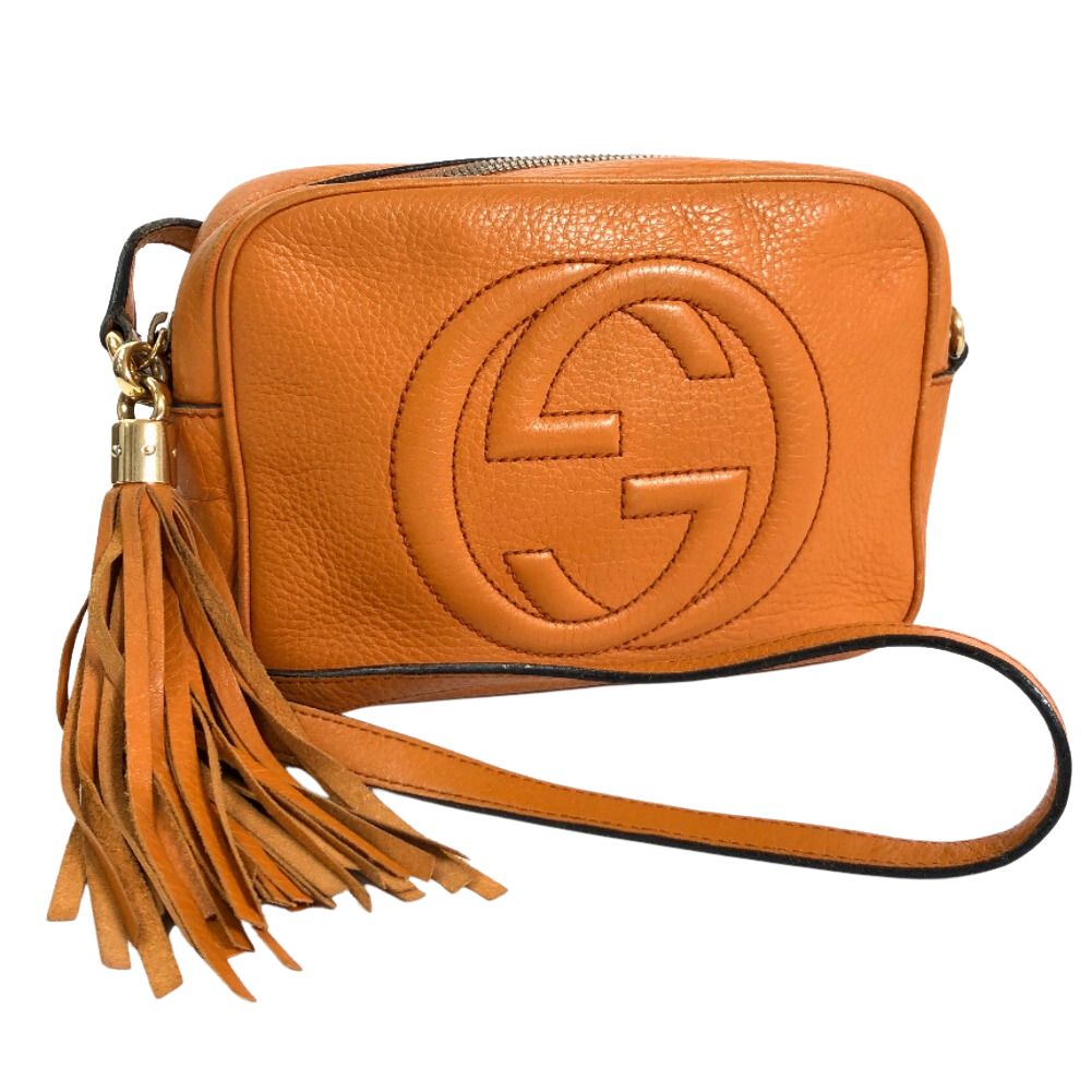 Gucci - Soho Disco Maple Brown Leather Crossbody Bag