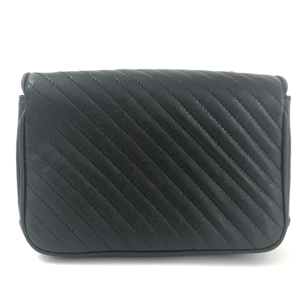 Louis Feraud Quilted Leather Shoulder Bag - Black Crossbody Bags