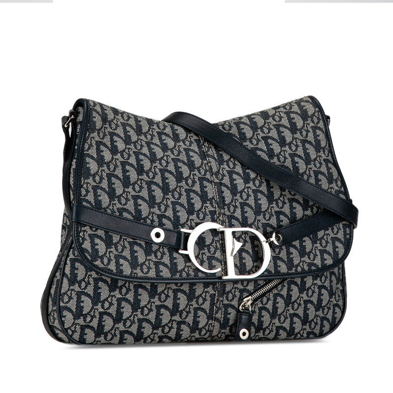 Dior  Diorissimo Trotter Messenger Bag Canvas Shoulder Bag in Good condition