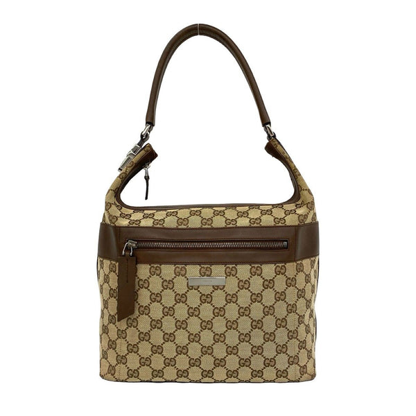 Gucci Canvas Leather Shoulder Bag