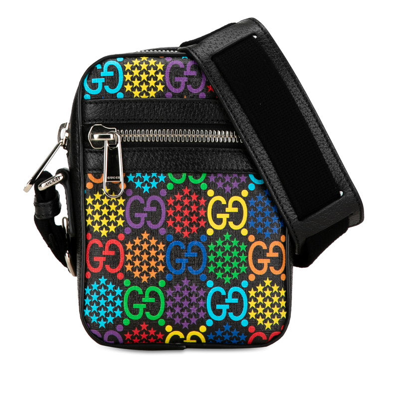 Gucci GG Psychedelic Shoulder Bag Canvas Crossbody Bag 598103 in Good condition
