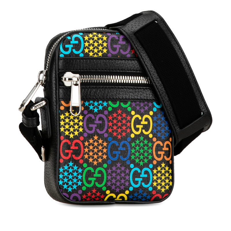 Gucci GG Psychedelic Shoulder Bag Canvas Crossbody Bag 598103 in Good condition