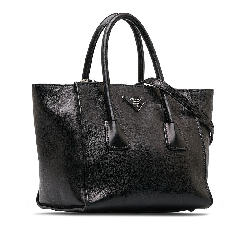 Glace Calf Leather Twin Tote