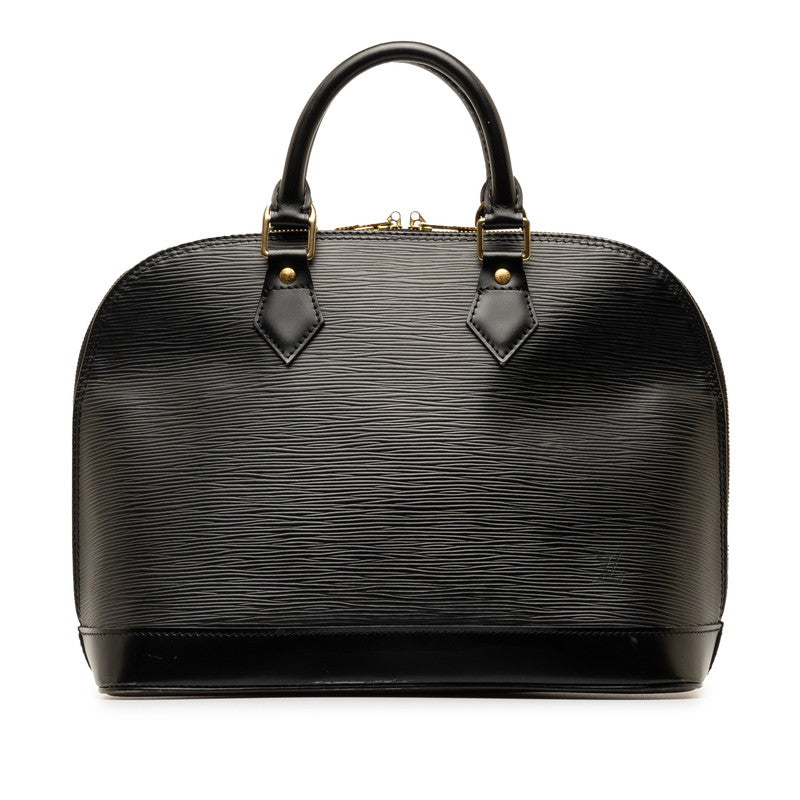 Louis Vuitton Alma PM Leather Handbag M52142 in Good condition