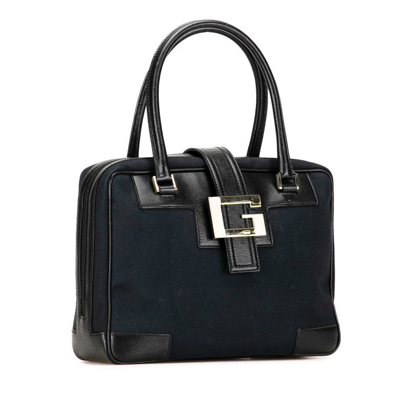 Gucci Logo G Top Handle Bag Canvas Handbag 001 5155 in Good condition