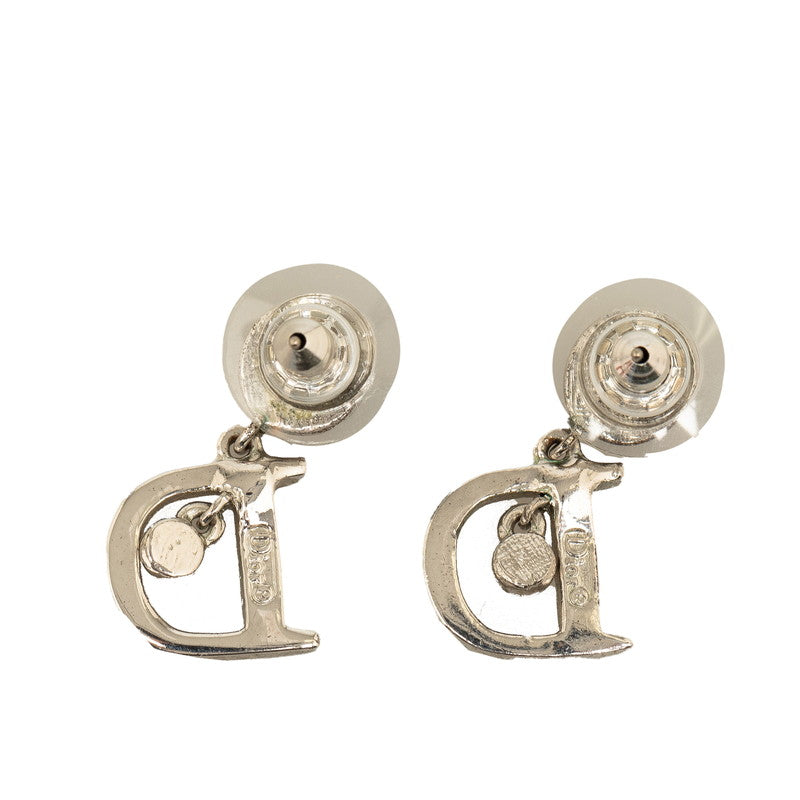 Dior D Logo Earrings Metal Earrings in Good condition