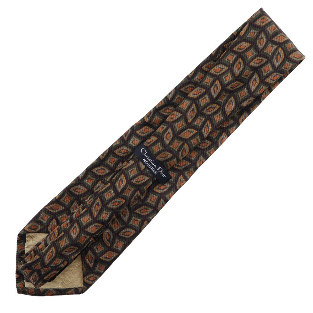 Dior Silk Tie Brown Men