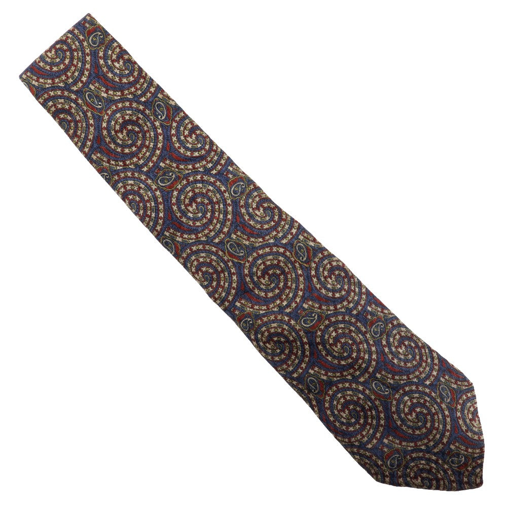 Dunhill Silk Paisley Tie Blue Men