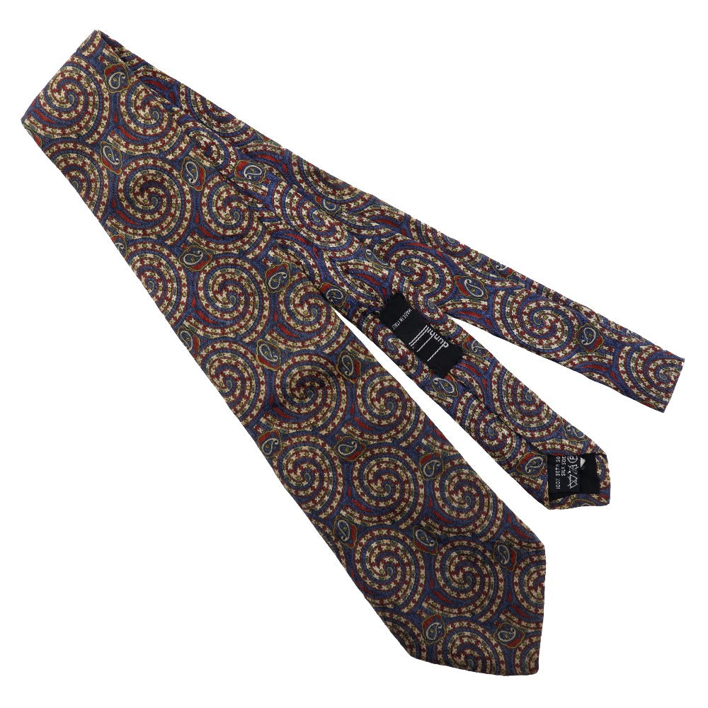 Dunhill Silk Paisley Tie Blue Men