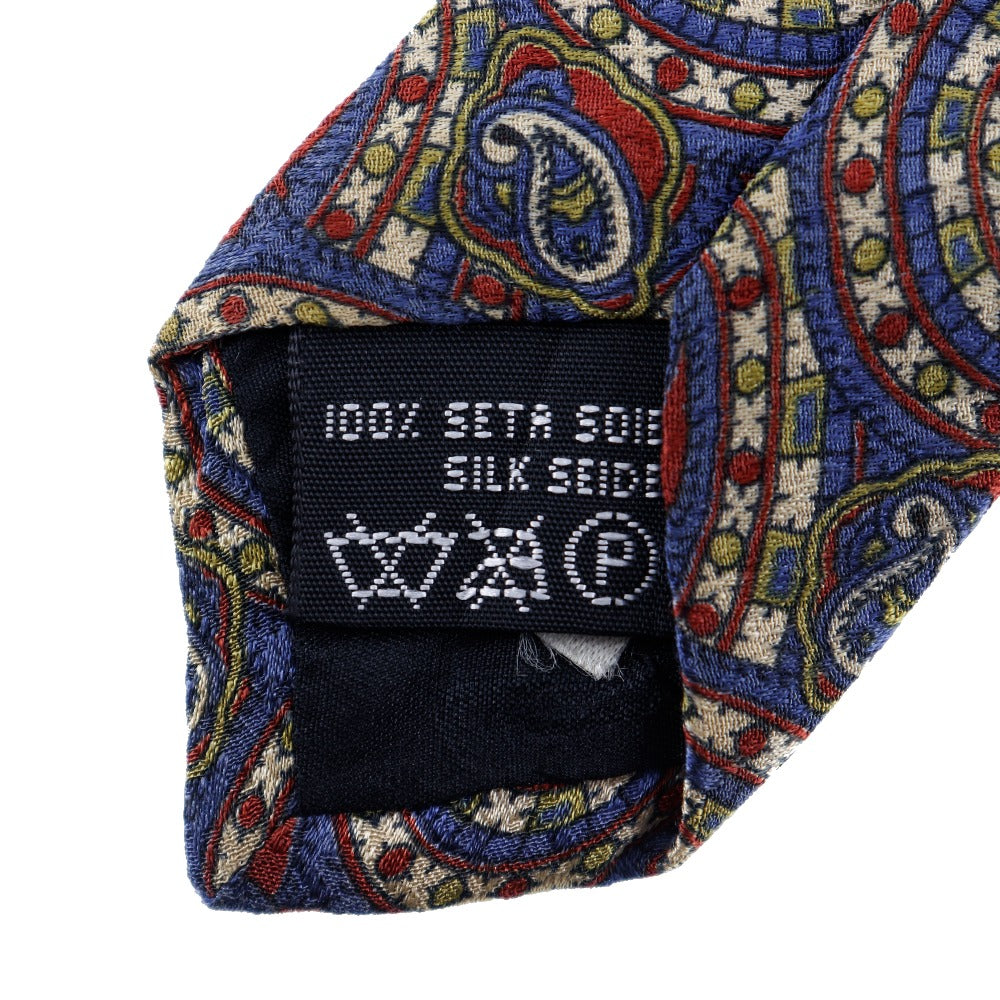 Dunhill Silk Paisley Tie Blue Men