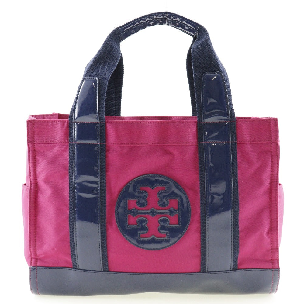 Tory Burch Nylon Tote Bag Pink/Navy