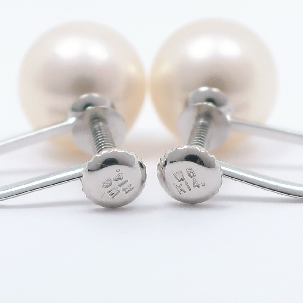 K14 White Gold Pearl Earrings