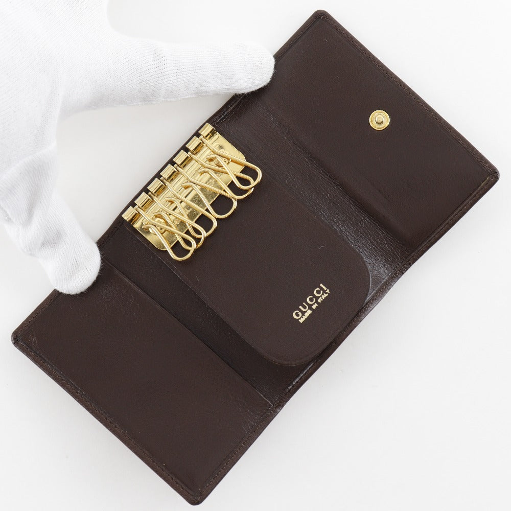 Gucci Leather Key Case Brown