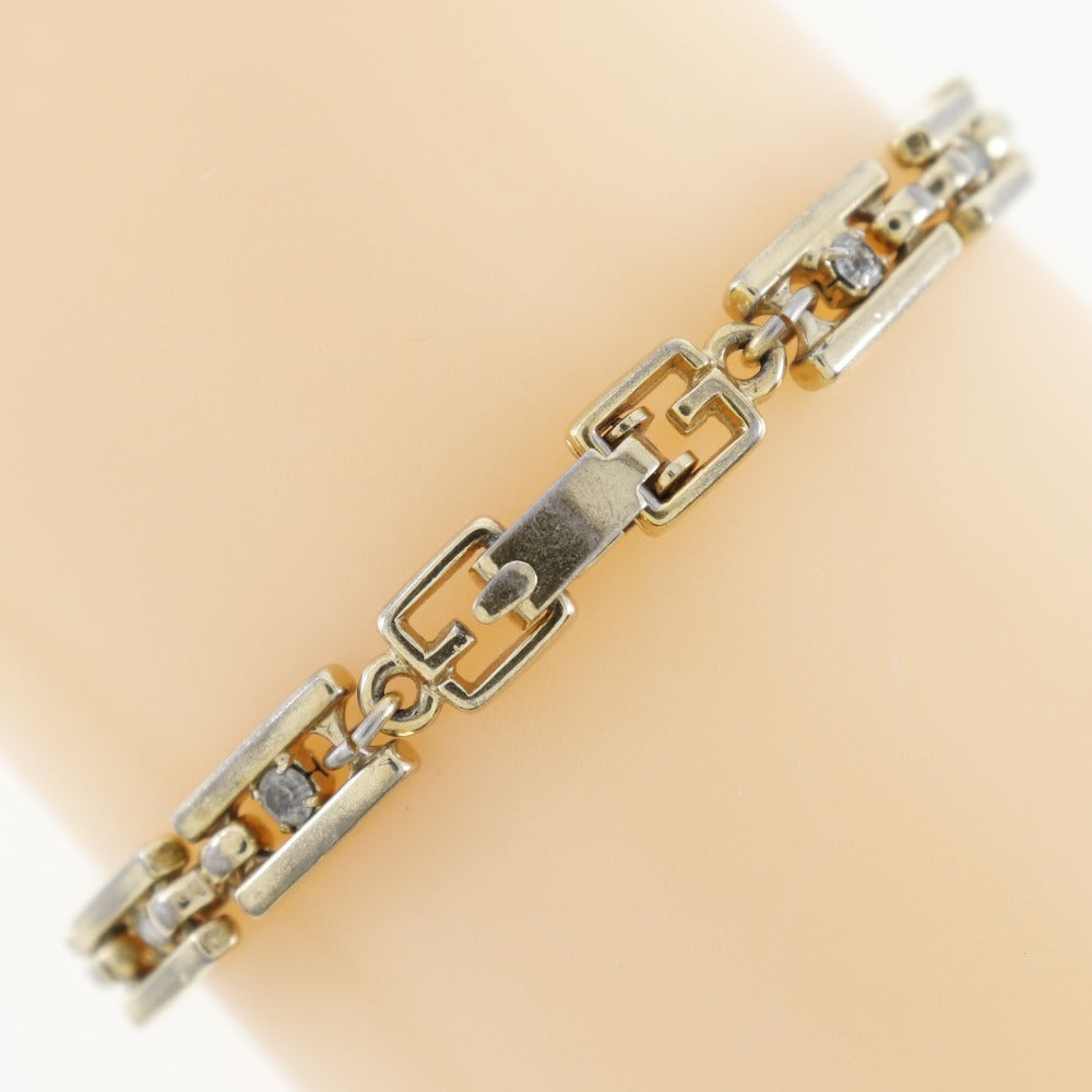 Givenchy Gold Plated Rhinestone Bracelet