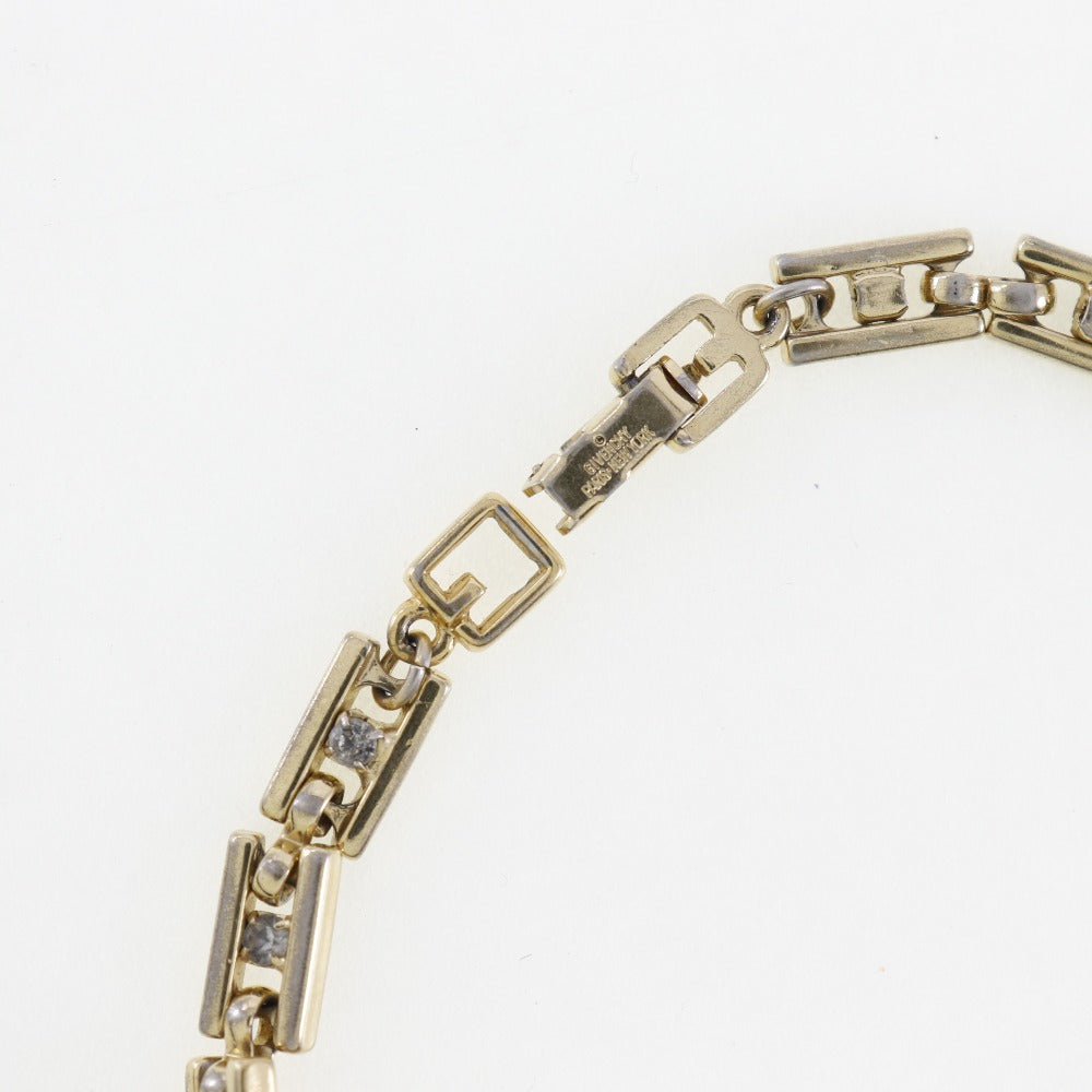 Givenchy Gold Plated Rhinestone Bracelet