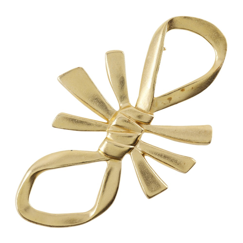 Hanae Mori Gold Plated Brooch