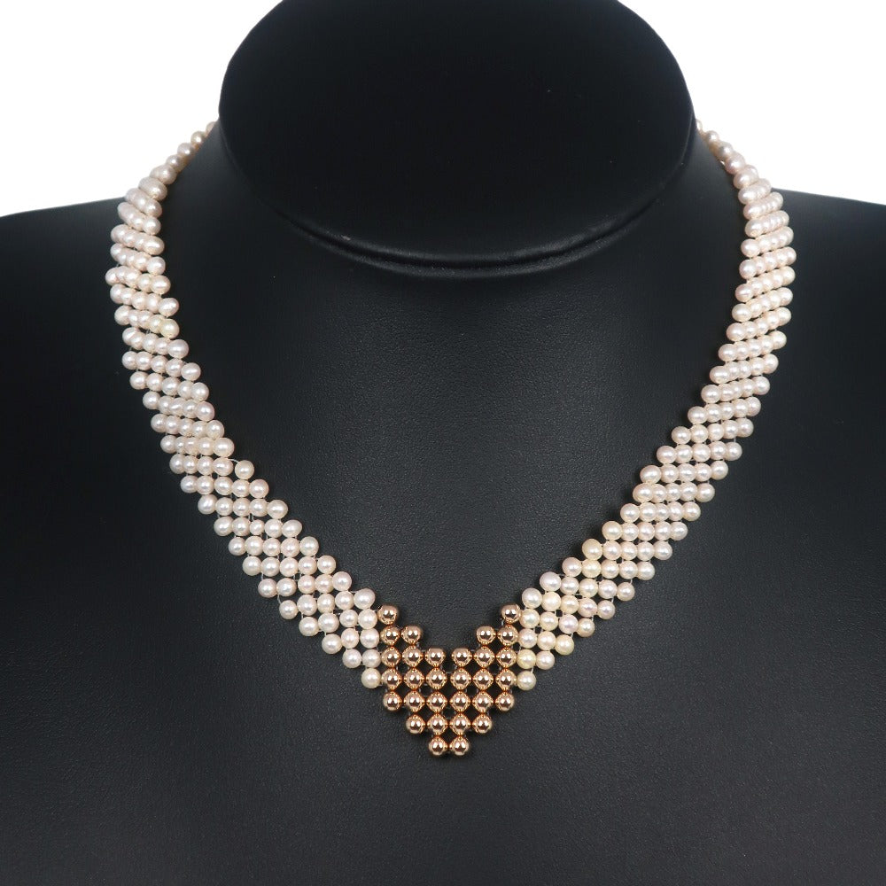 [LuxUness] Pearl Necklace Metal Necklace in Good condition