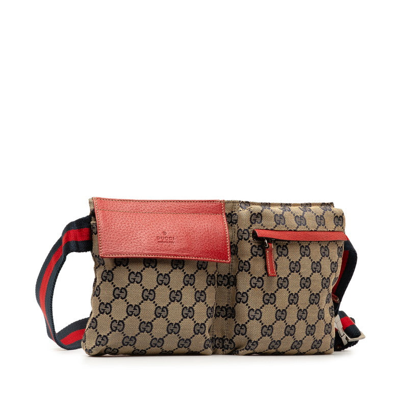 Gucci GG Canvas Belt Bag  Canvas Belt Bag 28566 in Good condition