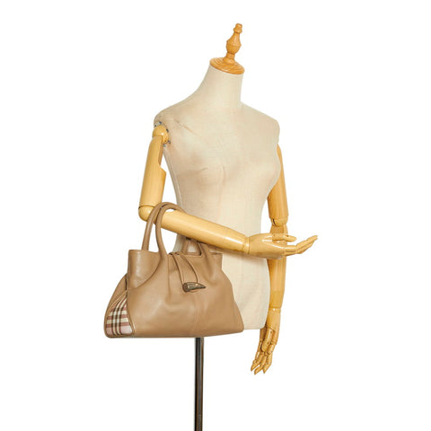 Leather Horn Toggle Handbag