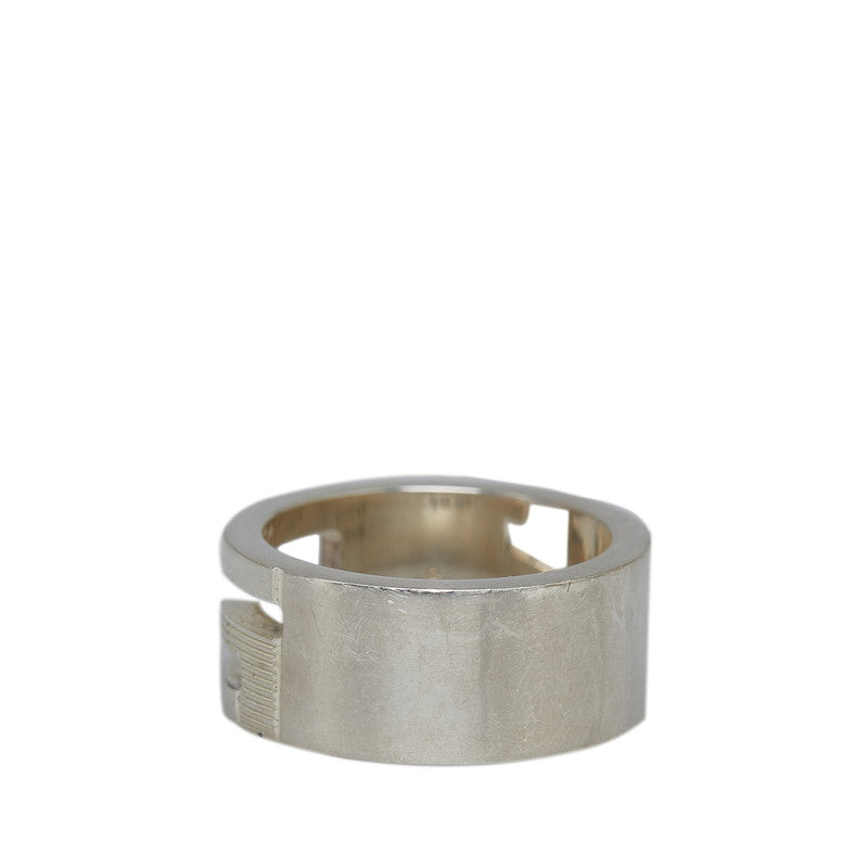 Gucci Cutout G Silver Ring Metal Ring 32660 in Good condition