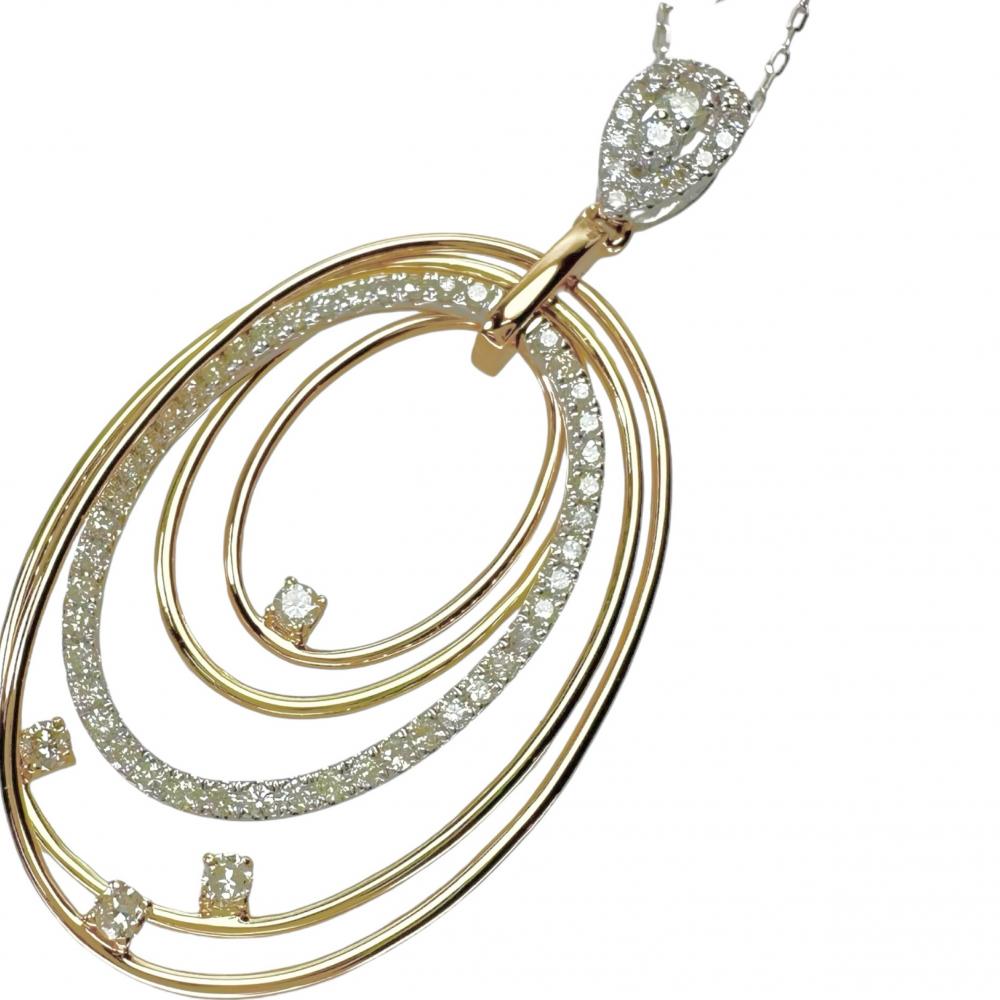 Diamond Necklace K18 Gold 70cm