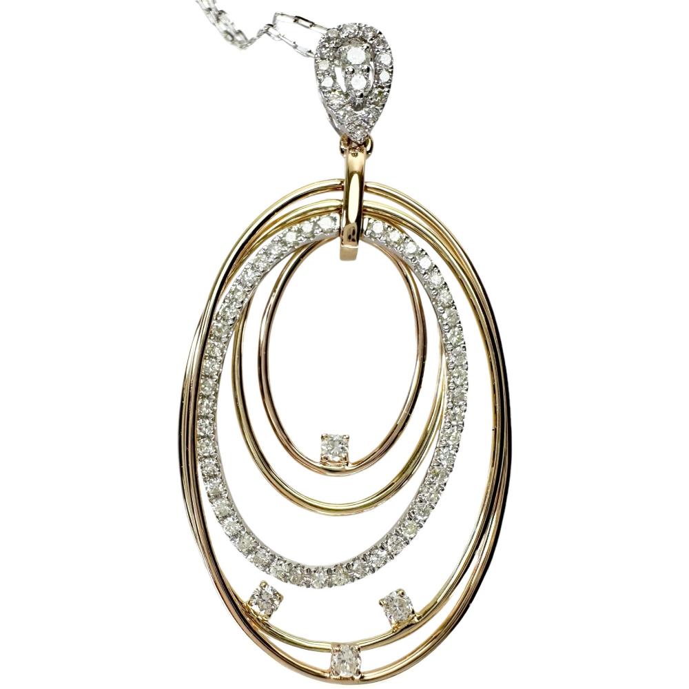 Diamond Necklace K18 Gold 70cm