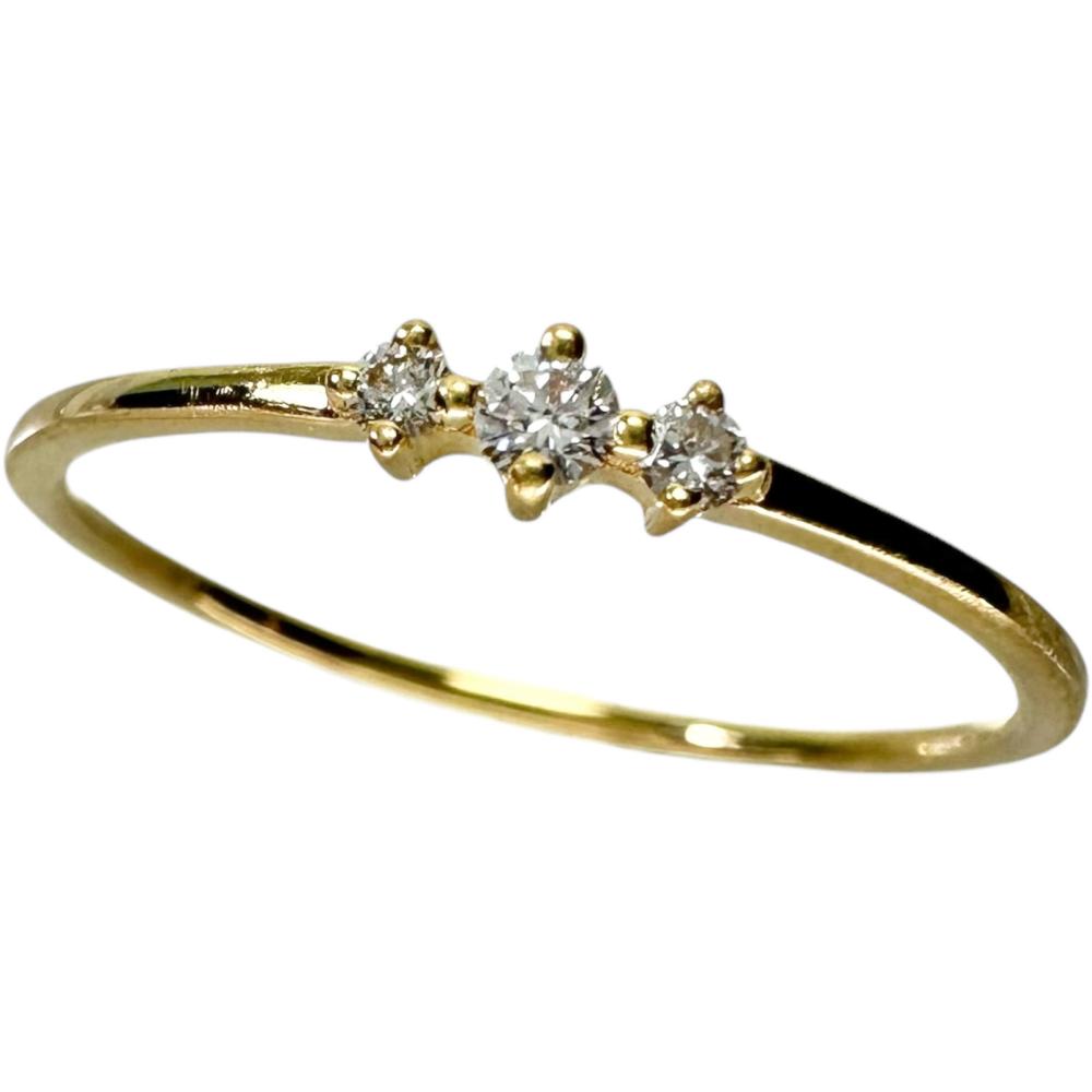 K18 Gold Diamond Ring 0.05ct