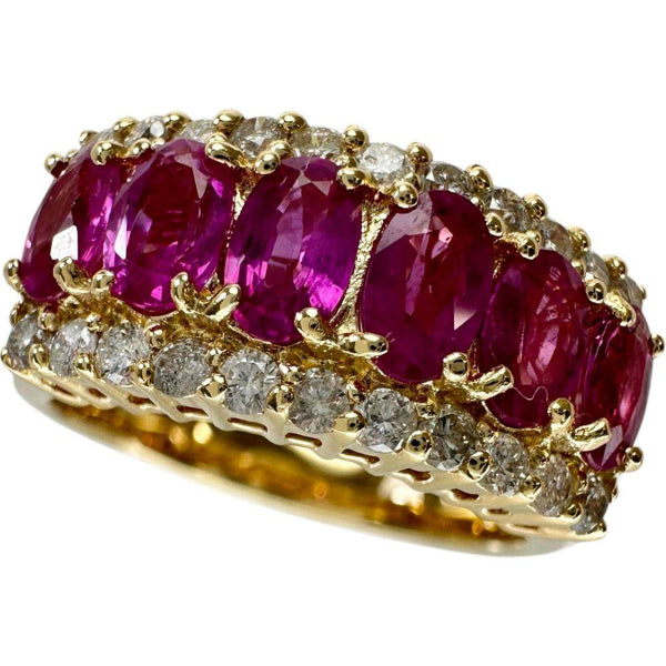 Au750 Ruby 165ct Diamond 043ct Ring